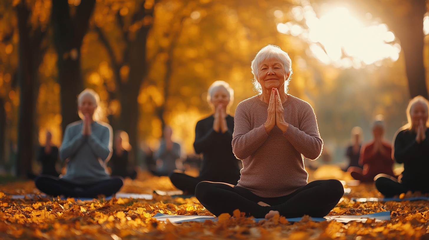 Йога для старших людей